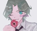 最短1日！SNSのアイコンイラスト描きます 似顔絵、動画の一枚絵、イラストなども対応可！お気軽にご相談を イメージ1