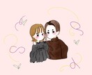 似顔絵やアイコンなど簡単なタッチでイラスト描きます ダボッとゆるふわ癒し系イラスト イメージ3