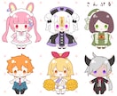 シンプル可愛いミニキャラをお描きいたします サクッと可愛いちょこっとミニキャラ イメージ6