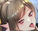 SNS用のキャラアイコンを制作します 美少女絵から似顔絵まで様々なイラストを奇麗に仕上げます！ イメージ3