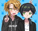オリジナル、GL、BL、コンビ絵等の２人絵描きます 2名のイラストか、単体イラストを２枚お描きします！ イメージ2