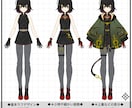 キャラクターや衣装のラフデザインを製作いたします ゲーム・VTuberの立ち絵,設定画,新衣装が必要な方へ イメージ2