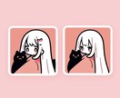 ポップでゆるキャラのイラストを描きます スピード納品！ペア画にもいかがでしょうか イメージ5