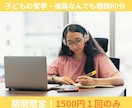 初回限定1500円　進学・留学なんでも相談のります 進学・留学の悩みを経験者ママに気軽に話してみませんか イメージ1