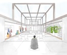 建築のパースを製作いたします 建築空間の魅力を手描きパースで表現します！ イメージ5