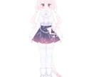 シンプルかつ可愛いVTuberイラストを作成します キャラクターデザインからパーツ分けまで作成可能 イメージ2