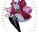 グッズや壁紙、立ち絵にも映える全身イラスト描きます 花や宝石など華やかが得意！あなた好みの女の子描きます。 イメージ6