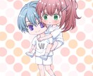 キラキラ可愛いミニキャラ描きます あなたのキャラをキラキラな可愛いミニキャラで描きます イメージ7