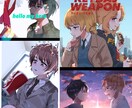 安価で可愛いイラストお描きします X、Instagram、YouTubeなどで使えます！ イメージ3