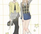 ゆるふわ・ガーリーな女の子イラストお描きします 1枚絵アイコンにも！ゆるくて優しい、等身大の女の子が得意です イメージ2