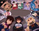 キャラクターイラストお描かきます アイコンから全身絵、背景有の絵までお描きします！ イメージ6