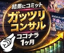 結果にコミット！1ヶ月間あなたと併走します 短期集中で結果にこだわる1ヶ月間！全て詰め込んでお伝えします イメージ1