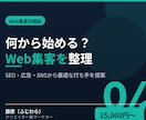 Web集客の相談｜打ち手を整理します 何から手を付ける？現状分析から施策の優先順位まで整理します イメージ1