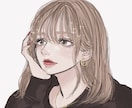 韓国風｜クールで綺麗めな女の子イラスト描きます 可愛いだけじゃ物足りない。クールなイラストを探している貴方へ イメージ2