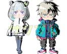 可愛くてかっこいい印象に残るキャライラスト描きます 立ち絵、Vtuberさん、ヘッダー、サムネ、動画・配信にも◎ イメージ4