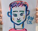 ポップビビット「絵具」で描く！似顔絵描きます プレゼントやお部屋のインテリア、記念品として！ イメージ1