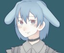 シンプルかわいいくすみ系アイコン描きます SNSで目立ちたいあなたに！　ラフ修正何回でも無料です イメージ1