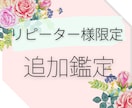 リピーター様限定！追加鑑定いたします ココナラ以外（インスタ経由等）で鑑定された方も対象です♪ イメージ1