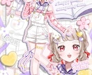 IRIAM,VTuber,Live2D立ち絵描ます ゲーム/パーツ分け/サムネイル/アイコン/動画配信など イメージ4