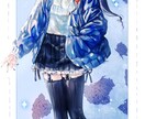 煌びやかで透明感のある水彩風イラスト描きます 男性も描けます！立ち絵やキャラデザ、動画サムネにどうぞ！！ イメージ6