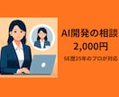 SE歴25年・AI開発の行き詰まり、相談に乗ります 独学の限界突破。AI開発の悩みに女性SEが優しくサポート イメージ1