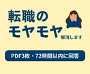 転職のモヤモヤ整理して納品します 次にやる行動まで落とします。転職9回→役員の視点で整理します イメージ1
