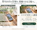 作りかけのCanva告知画像を1枚仕上げます 文字・色・配置を整えて、迷っていた画像を投稿できる形に♪ イメージ1