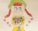 大切な人への贈り物に個性的なイラスト描きます アイコン用、メッセージカード、仕事用pop、イラスト刺繍など イメージ3