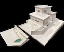 白模型1/100  建築模型の製作いたします 丁寧かつ迅速な対応で図面を立体に イメージ2
