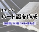 スコアからパート譜を作成いたします 見やすくて綺麗なパート譜が必要な方へ イメージ1