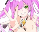 かわいいキラキラな女の子描きます 記念イラスト、1枚絵など用途に合わせて描きます イメージ5