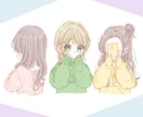 2色でかわいく描きます ゆるふわな雰囲気のアイコンが似合うあなたに イメージ1
