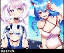 一枚絵お描きします SNSアイコン・歌ってみた・音声作品カバーなどに！ イメージ2