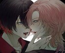 ダークな世界観限定でイラスト制作を致します メリーバッドエンドや仄暗い要素を求めている方にオススメです イメージ4