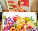 透明水彩で食べ物を描きます グッズ化ok！ゆるめの果物からリアル寄りの一枚絵まで イメージ2