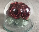 プロポーズの花束ダズンローズ保存　ブーケを残します ガラス製ハイD 特別な日の花を立体的に保存　ドライ加工 イメージ5