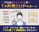 ECサイト売上アップ!コンサル1ヶ月サポートします 集客CV改善のプロが隣に｜楽天アマゾンShopifyBASE イメージ1