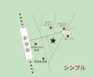 たどり着ける地図データ作ります チラシやショップカードにも！わかりやすいシンプルな地図。 イメージ3
