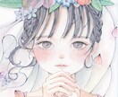 もっちりとしたかわいい女の子のアイコンを描きます 繊細で柔らかいアナログイラストの雰囲気がお好みの方へ イメージ3