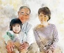 思い出の写真や記念写真を水彩画タッチに仕上げます 結婚式のウェルカムボードやSNS写真に！プレゼントにも最適♪ イメージ9