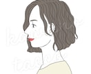 おしゃれで大人かわいい！横顔アイコン作成します リニューアル！商用OK★男性もどうぞ イメージ7