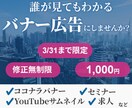 誰が見てもわかるバナー広告を作成いたします ココナラで写真ではなく一工夫されたい方へ イメージ1