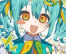 バストアップの女の子イラスト描きます VTuberさんやSNSアイコンなどに イメージ1