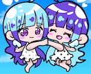 ぷにぷにで可愛いちびキャラのイラストを描きます 一枚絵、アイコン、グッズなどに！！ イメージ3