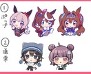 SNS、動画で使えるイラスト作成いたします 可愛いイラストを丁寧に作成します*ˊᵕˋ)੭ イメージ2