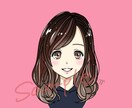 盛り度高めに！イケメン＆美女似顔絵描きます 素顔は出したくないけど雰囲気が伝わる似顔絵アイコン！ イメージ6
