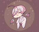 ゆる〜いタッチのアイコンお描きします ちょっとひくつな雰囲気のジト目キャラ イメージ1