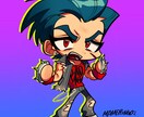 短納期！カワイイちびキャライラスト制作します 筋肉マッチョからロボ娘まで！幅広いキャラクターに対応！ イメージ3
