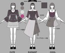 アイドル・ゲーム衣装デザイン制作します 【現役衣装パタンナーが仕様書付きで衣装をデザイン】 イメージ3