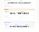 社長の迷いを整理し判断軸をA4一枚に可視化します 1人で考えてループしていませんか？迷いを“判断できる状態”に イメージ3